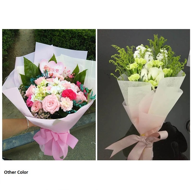 Non-woven Packets - 24"x29" Craft Paper Sheets, Mix Colors For Gift Wrapping, Flower Bouquets, And Decoration Work