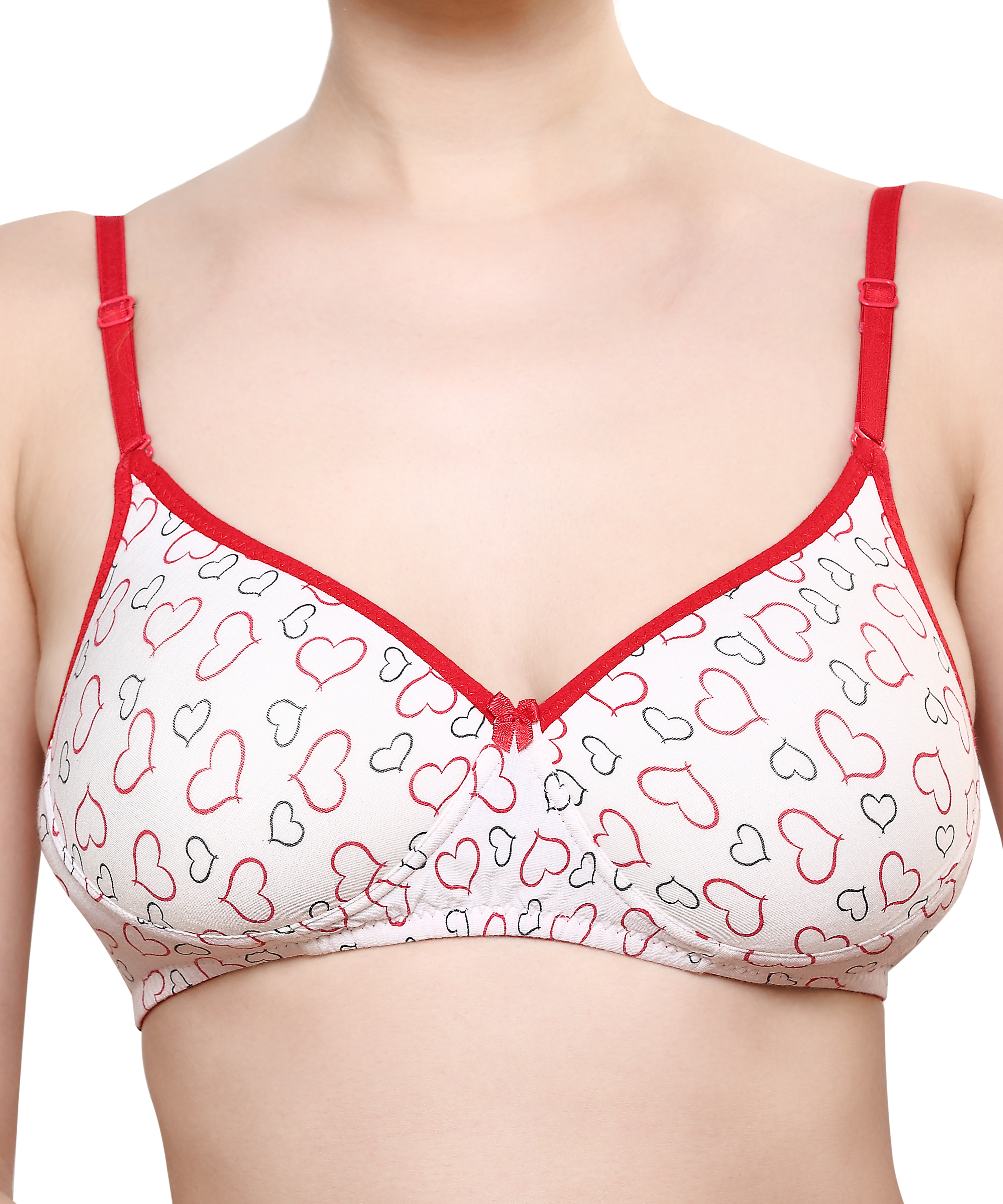 Rt. Prt 26 - Red | Girls' Bra, Size 32b To 40b, Comfortable Fit, Stylish Design, Perfect For Everyday Wear