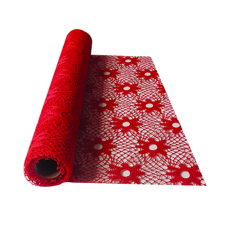 Spider Net Fabric - 19"x4 Yards , Mixed Colors For Gift Wrapping, Crafts, Flower Wrap, And Decorations For Special Occasions