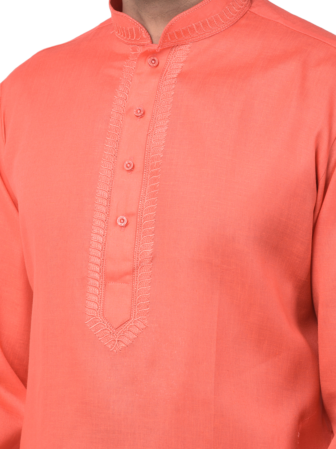 D.orange Men Cotton Kurta Pajama Set