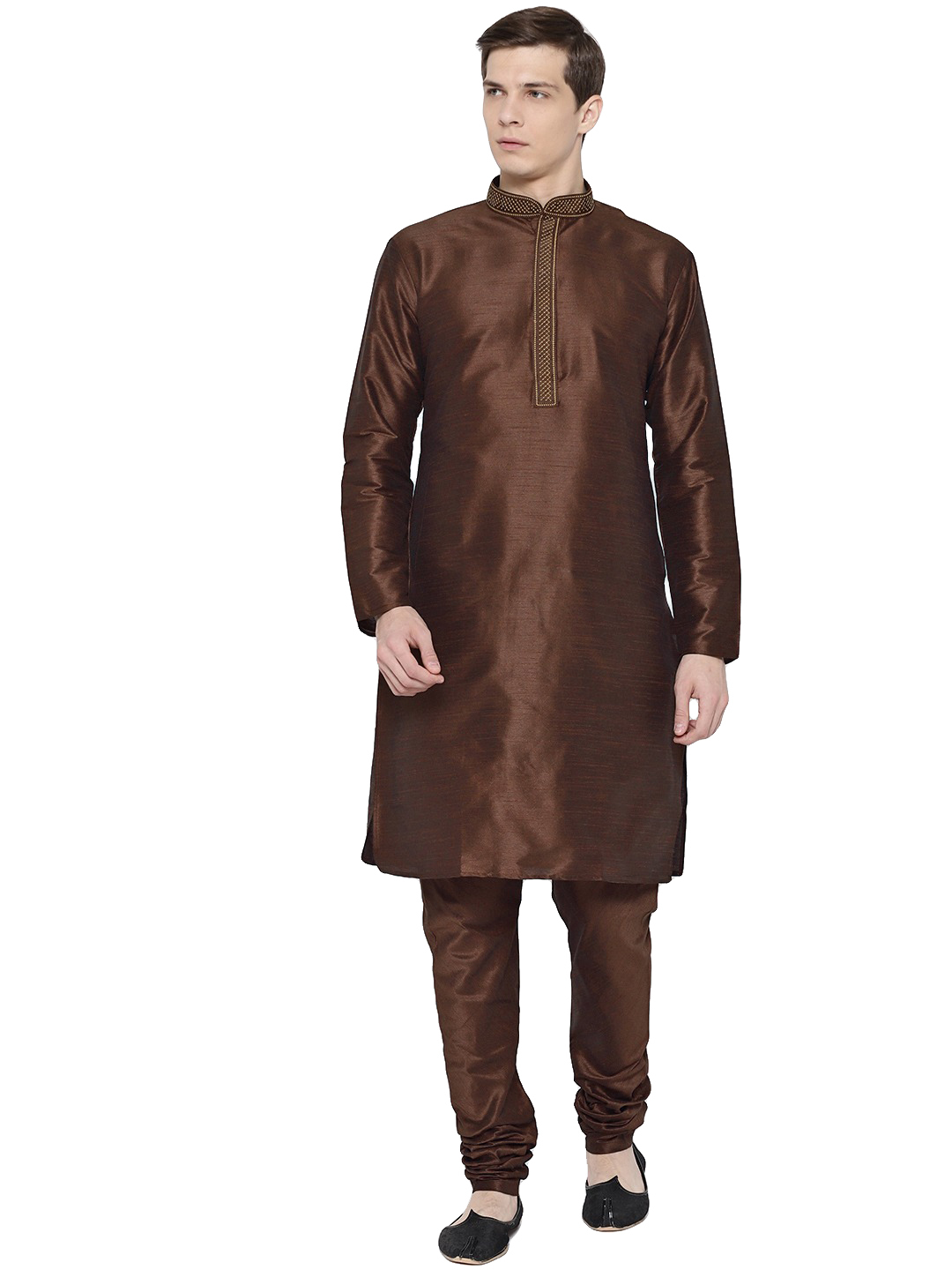 Black Churidar Kurta Set