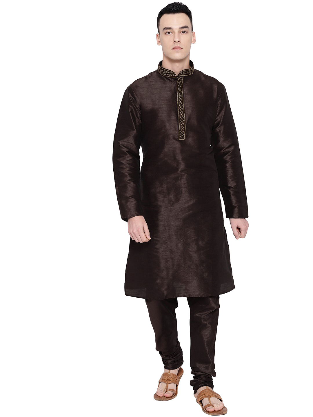 Black Churidar Kurta Set