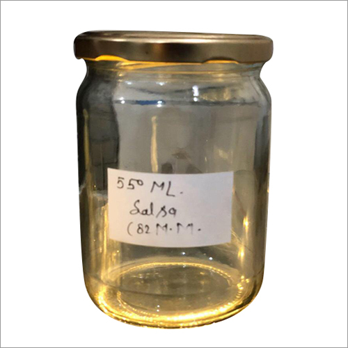 550 ml Salsa Glass Jar - Glass Material, Customized Size, Transparent Color | Ideal Kitchen Ghee Glass Jar, Clear Glass Technique