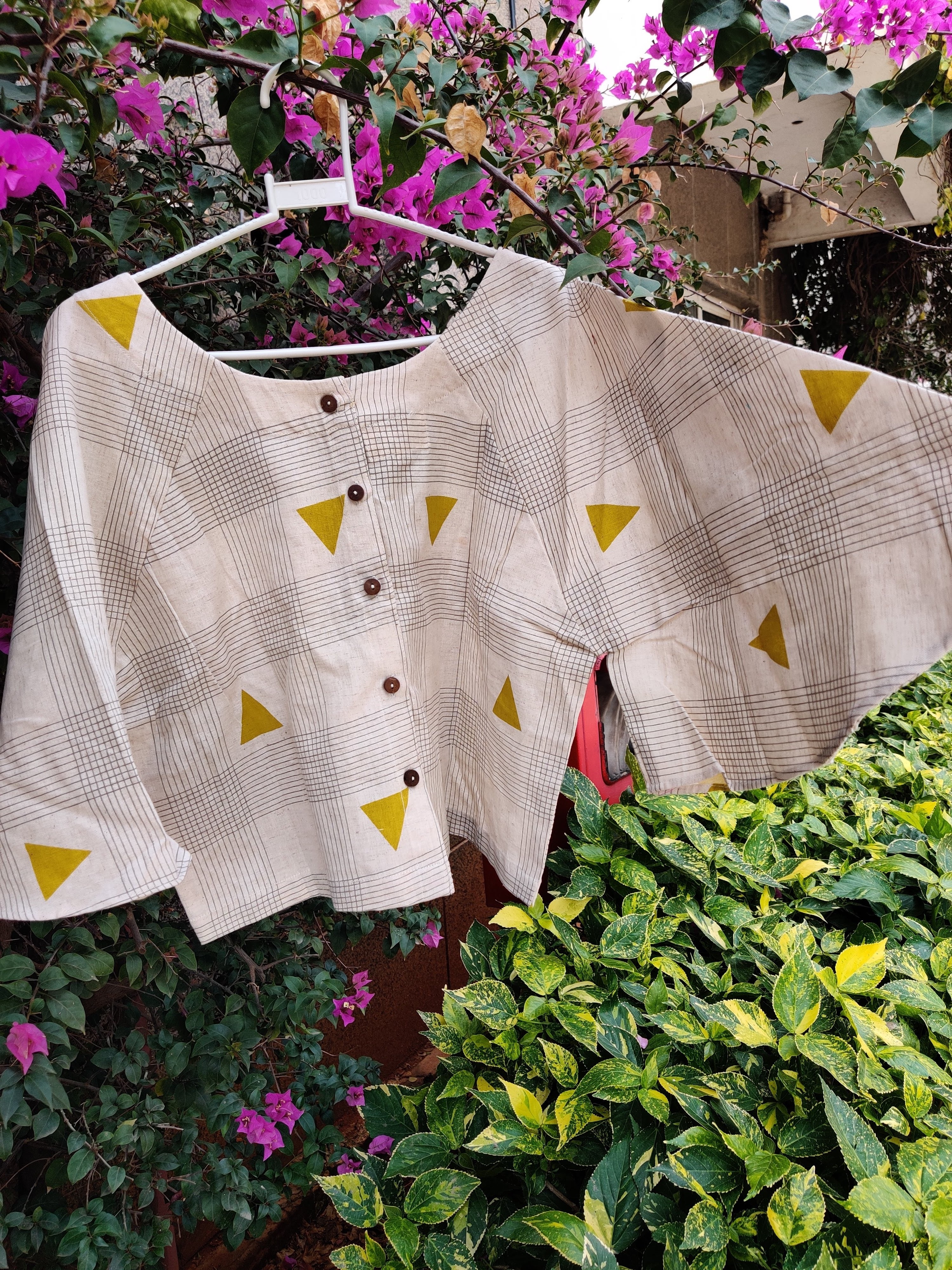 Block Printed Top - Printed Cotton Blend, Size Xs-xxl | Short Sleeves, Customized Logo, Suitable For All Age Groups, Ideal For Rainy, Spring, And Summer Seasons
