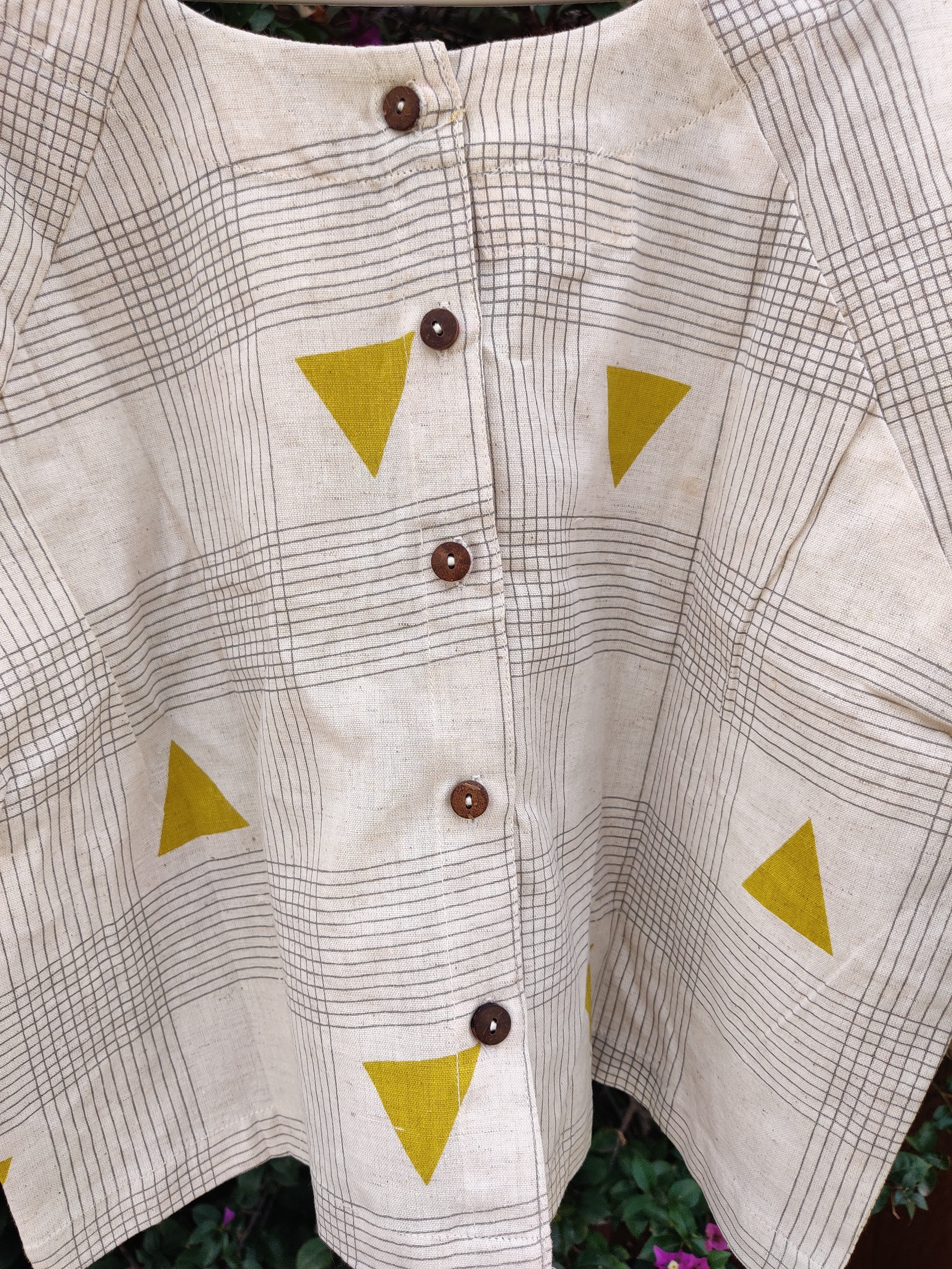 Block Printed Top - Printed Cotton Blend, Size Xs-xxl | Short Sleeves, Customized Logo, Suitable For All Age Groups, Ideal For Rainy, Spring, And Summer Seasons