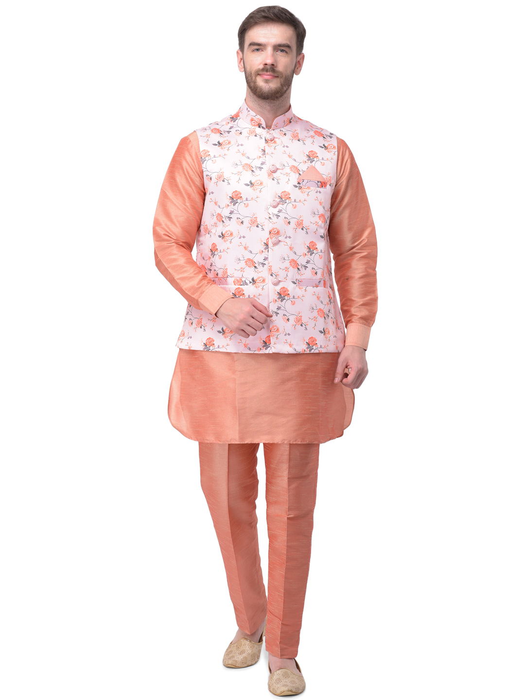Black Men Pathani Suit With Jacket