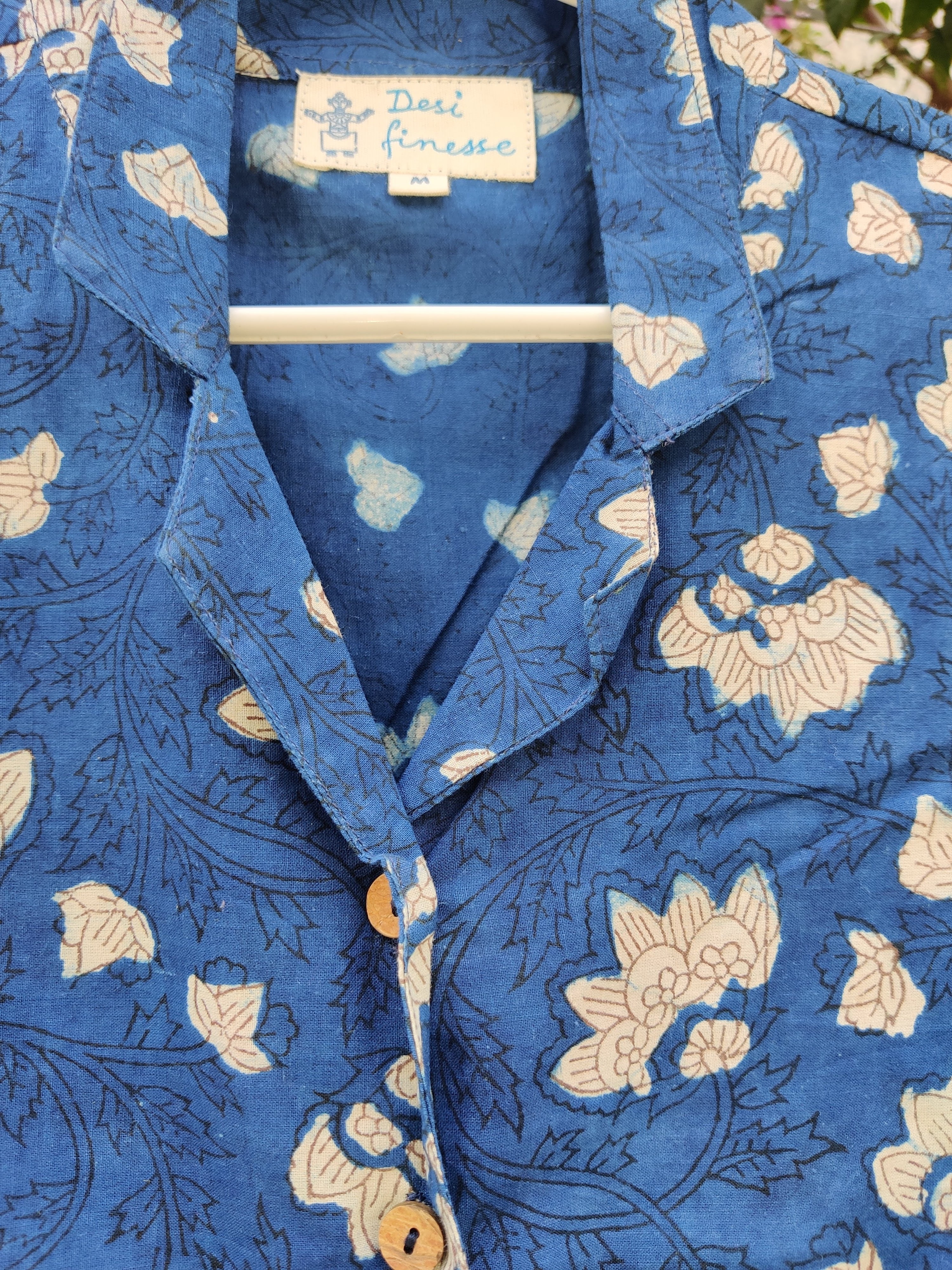 Indigo Story Printed Top - Cotton Blend, Sizes Xs To Xxl, Colorful Printed Design, Short Sleeves, Customizable Logo | Versatile For All Age Groups, Ideal For Rainy, Spring, And Summer Seasons