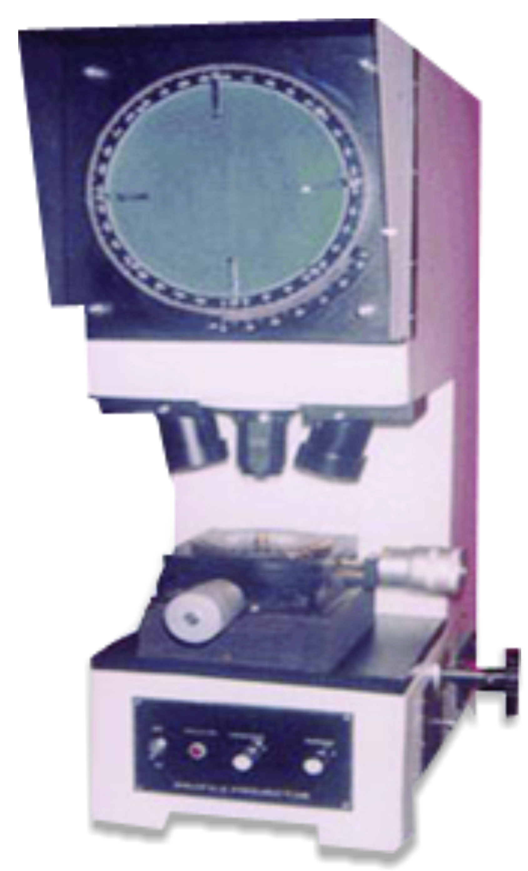 Profile Projector - Metal, 300mm Screen Diameter, 10x Magnification | 24v/150w Halogen Lamp, X-y Travel 25x25mm, Dual 12v/100w Reflector Lamps