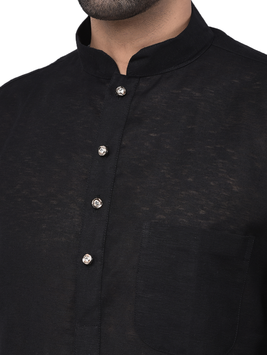 Men Kurta And Pajama Set - Cotton Blend, Long Sleeves, Mandarin Collar | Xl To Xxl Sizes, Casual Style, Plain Pattern In Multiple Colors