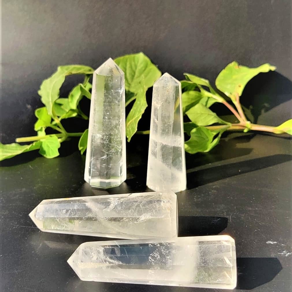 Clear Quartz Wand - Quartz Crystal, 8 Inch, Tower, Clear, Energy Healing, Stress Relief, Spiritual Growth, Clarity, Balance