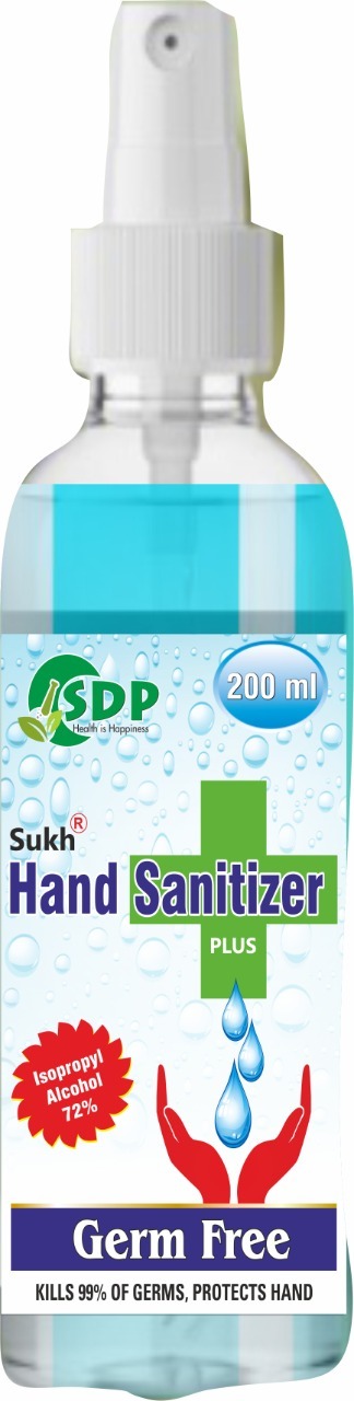 Sukh Hand Sanitizer Plus Age Group: Adults