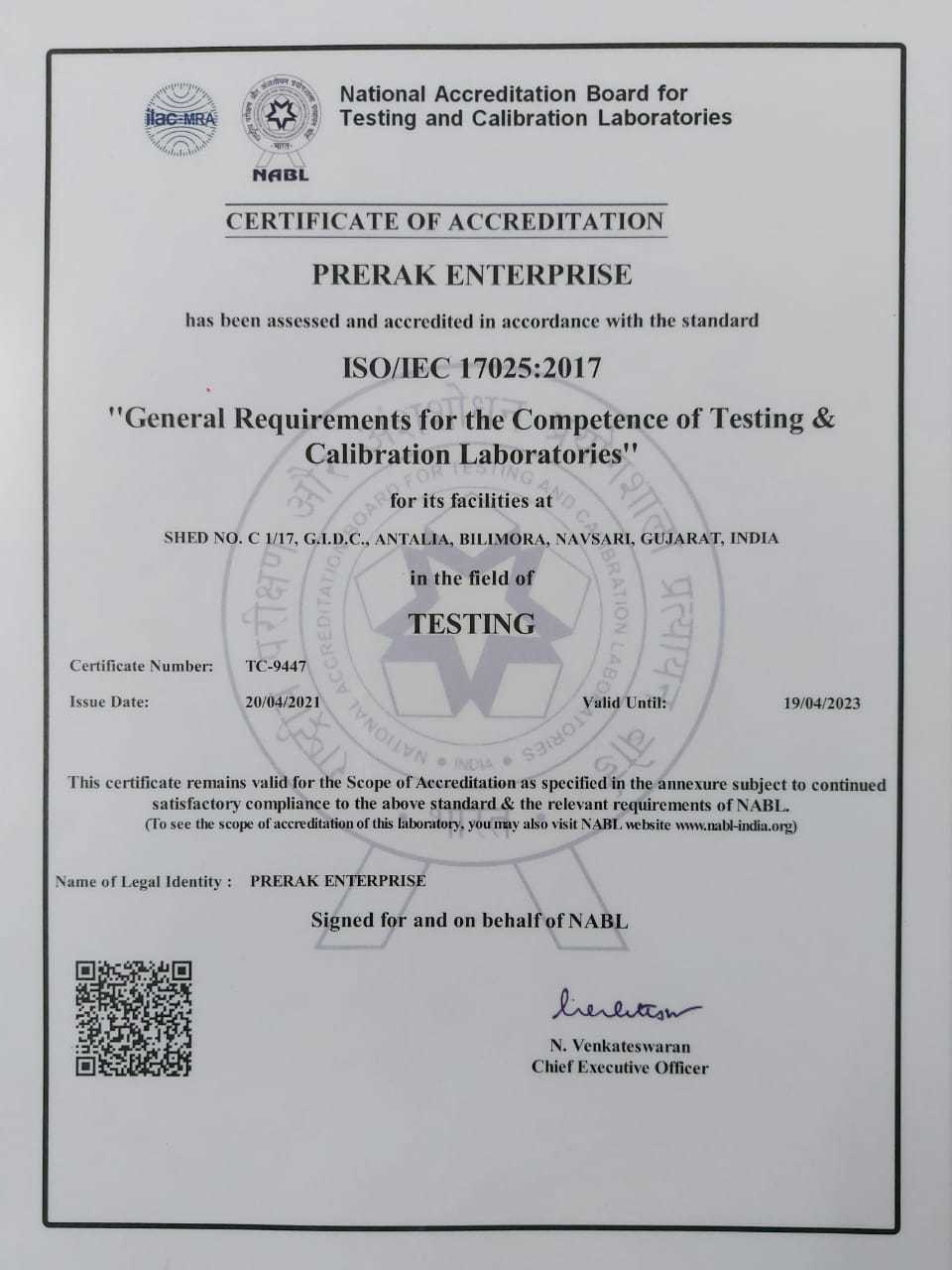 Hose Assembly Nabl Testing Services