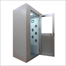 Air Shower - Stainless Steel, 1m x 1m x 2m | 100 CFM Airflow, HEPA Filtration, 8 Nozzles, Durable Design, Easy Operation, Low Maintenance