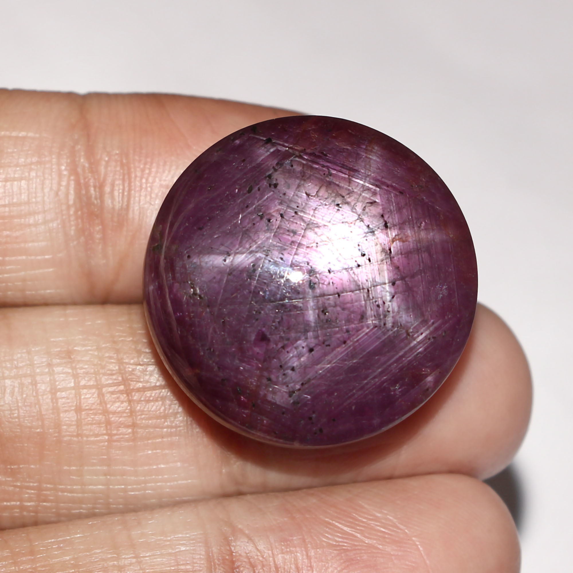 108 Crt Star Ruby, Star Ruby Cabochon, Big Cabochon 26x26 Mm Grade: Aaa
