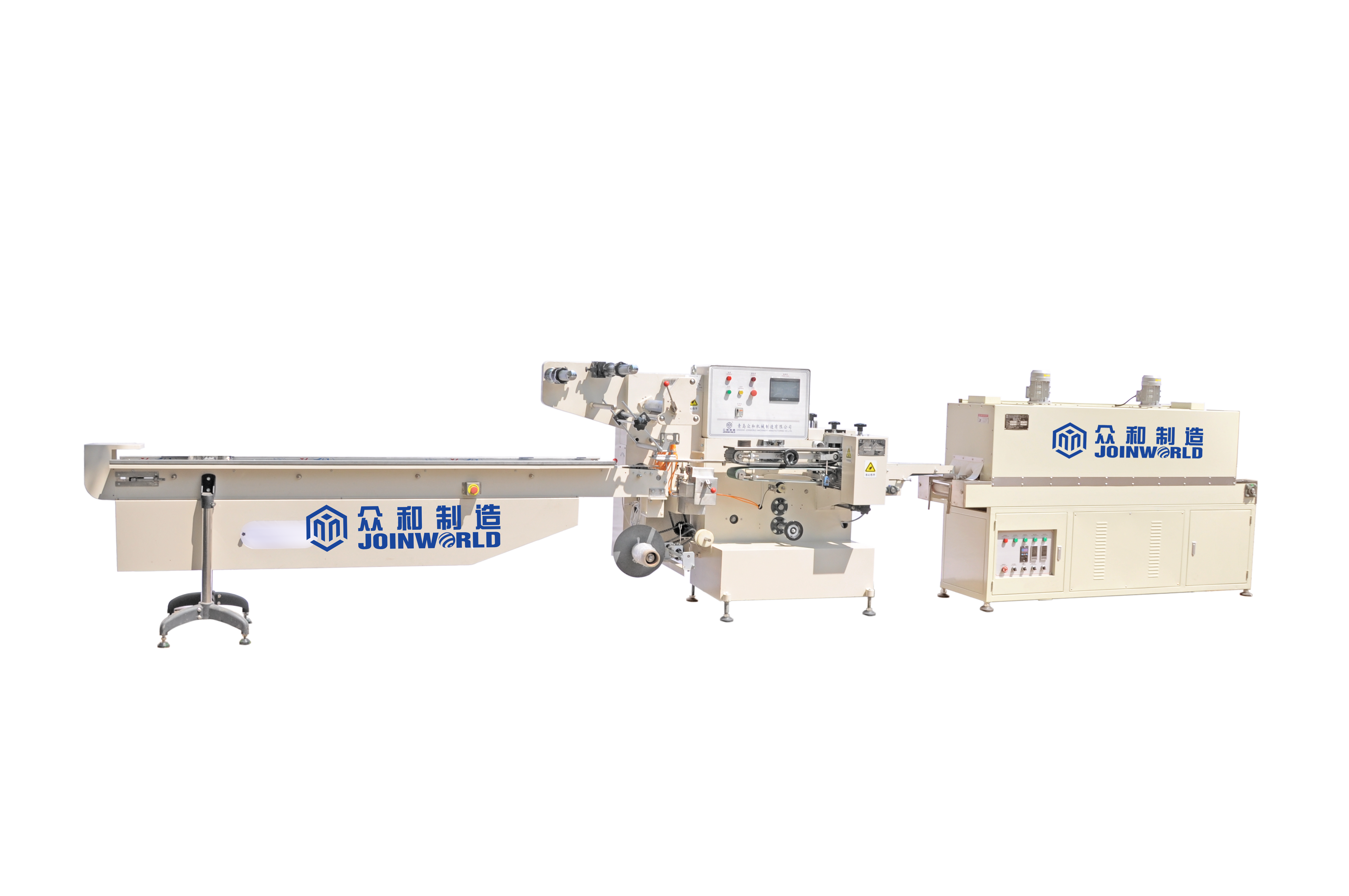 Seafood Heat Shrink Packaging Machine - Stainless Steel, 5000x1100x1600mm | Fast Packaging, Hygienic Process, High Efficiency, Easy Operation