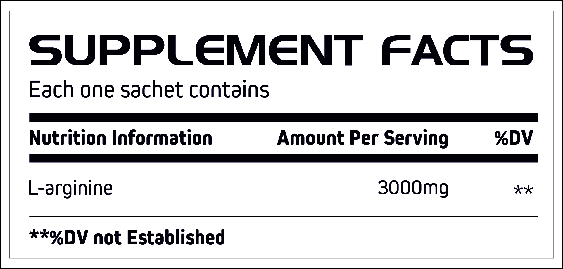 L-arginine Sachet