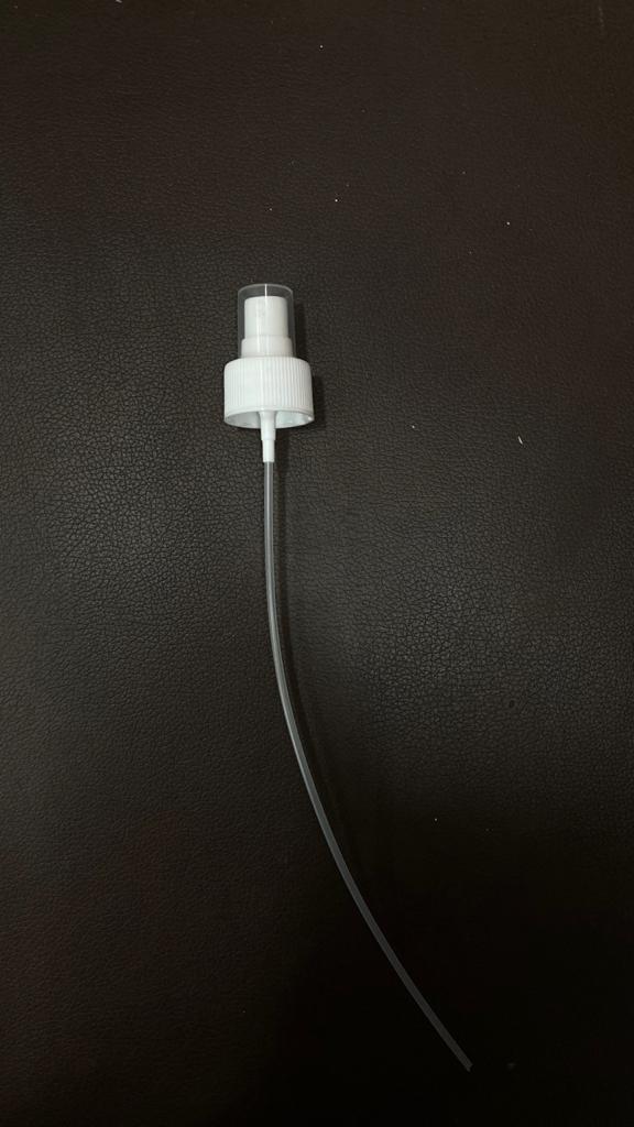 28 Mm Mist Spray Pump - Plastic Material, 28/410 Size, Rigid Build, White Color | Anti-spill Screw Cap, Lightweight 10 Grams