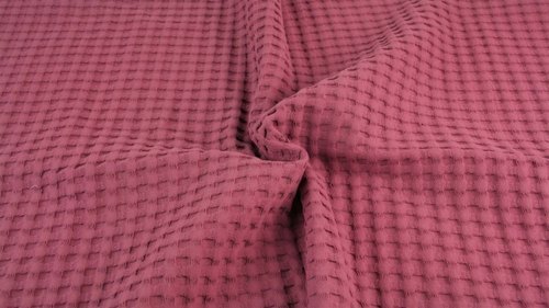 Organic Cotton Waffle Weave Fabrics - Color: As Per Buyer Requirement