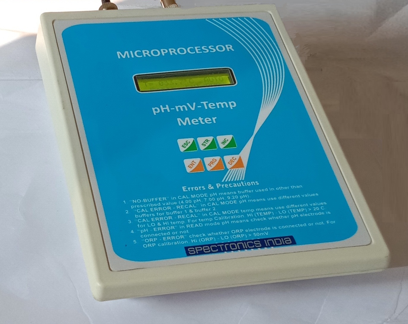 Black Portable Ph Meter
