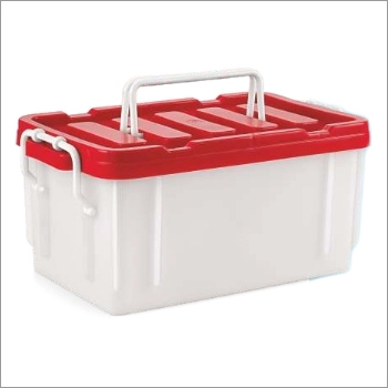 Multi Utility Box - Plastic, 1 Kg, Transparent, Lockable Removable Lid, Plain Pattern | Ideal for Food Storage and Organization