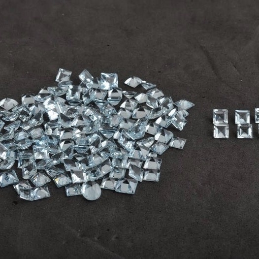 Sky Blue Topaz - 6mm Faceted Square Natural Gemstone | Aaa Quality, Excellent Cut