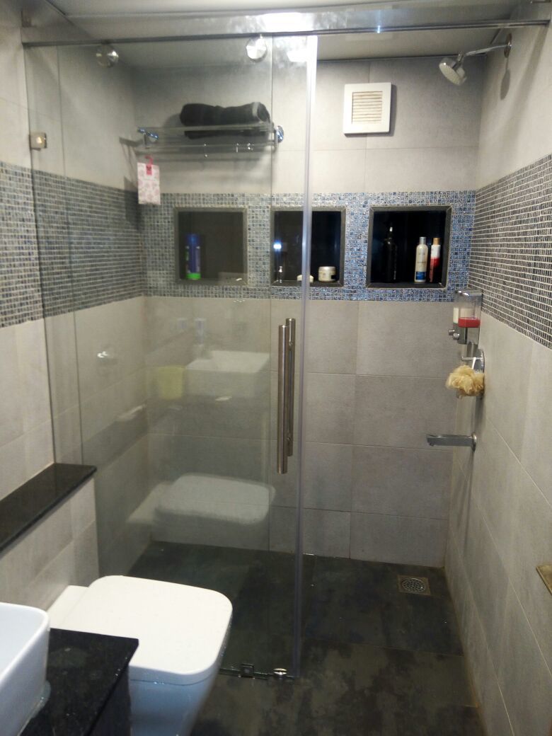 Frameless Sliding Shower Partition - Size: According To Order