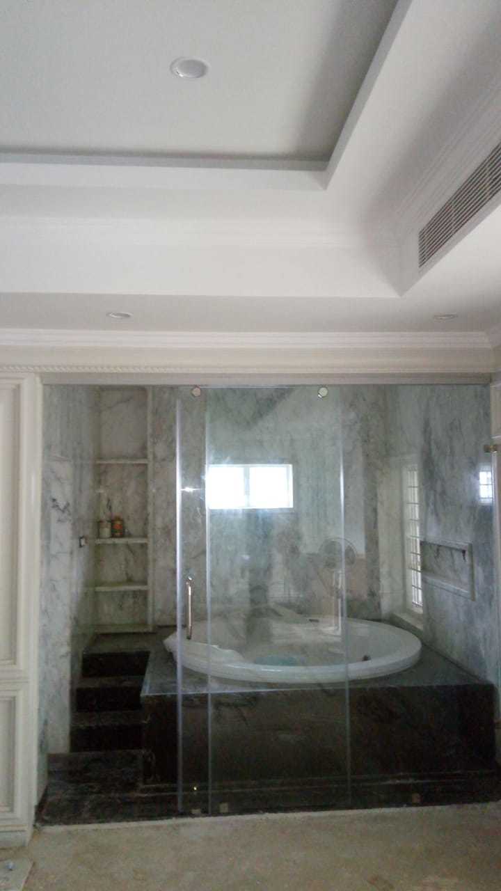 Frameless Sliding Shower Partition - Size: According To Order