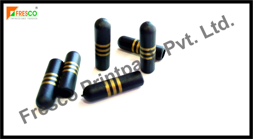 Round Metal Tipping - Color: Black