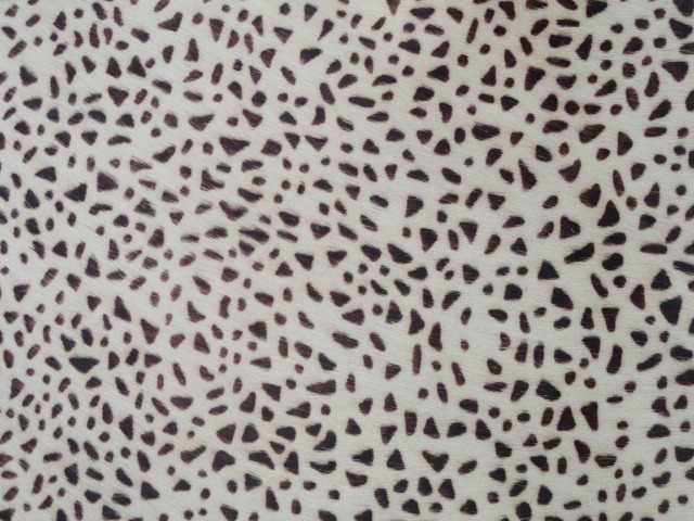 Brown & Black Leopard Print Leather