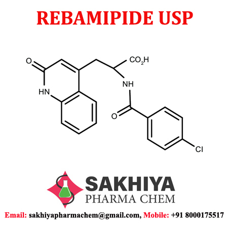 Rebamipide - White Crystalline Powder, 98% To 102% Purity | Mucosal Protection & Gastroduodenal Ulcer Healing, No Smell, Water Soluble