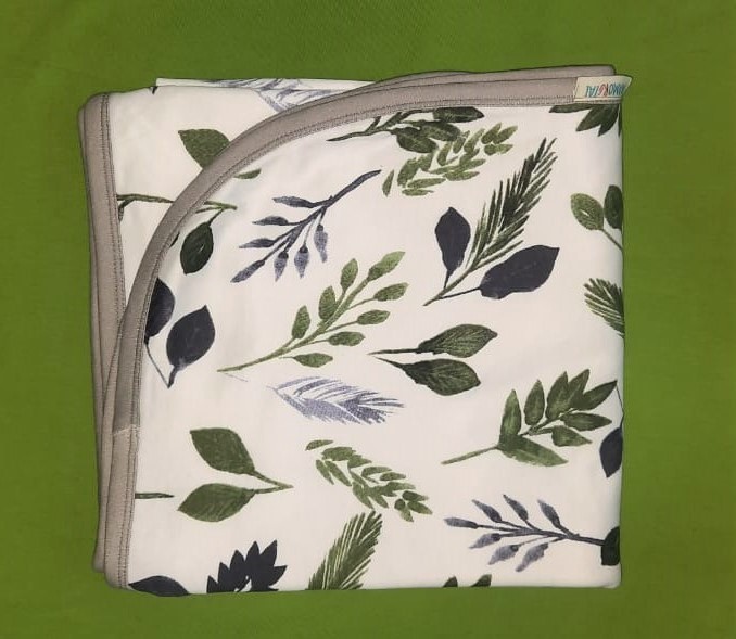 Baby Blanket - 100% Cotton Interlock Customized Size And Color | Breathable Non-toxic Washable Design Gots Certified Organic Option
