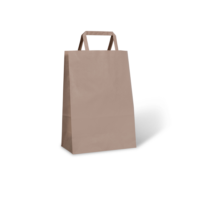 Recycled Paper Bag - 75mm X 140mm X 215mm | Brown Color, Durable, Matt And Gloss Lamination Options