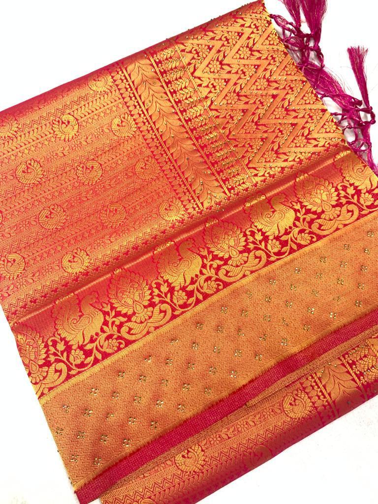 Velvet Bridal Saree