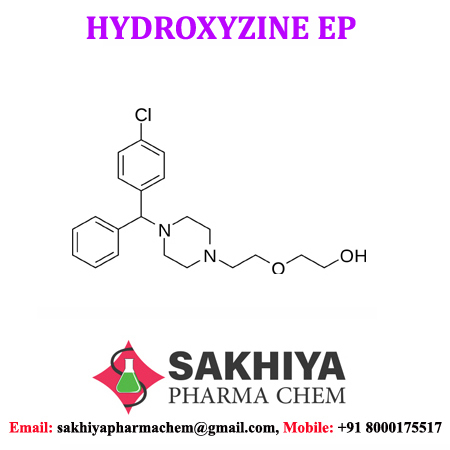 Hydroxyzine - White Crystalline Powder, 98%-102% Purity, Sweet Taste, Flowery Smell, Water Soluble, Medicine Grade, Particle Size D90 Less Than 10 Micron