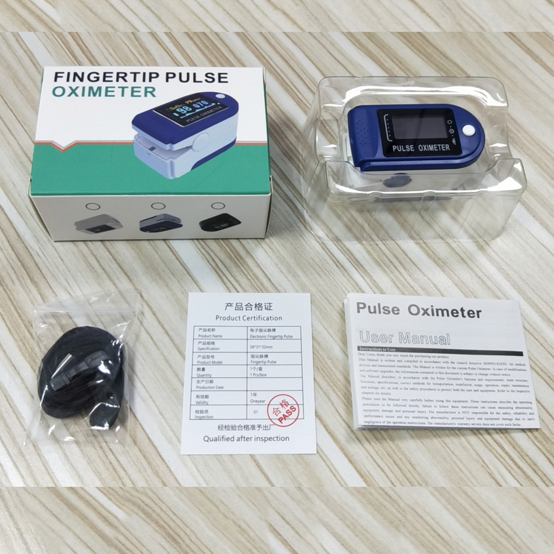 Blue & White Combination A Sign Pulse Digital Finger Tip Oximeter