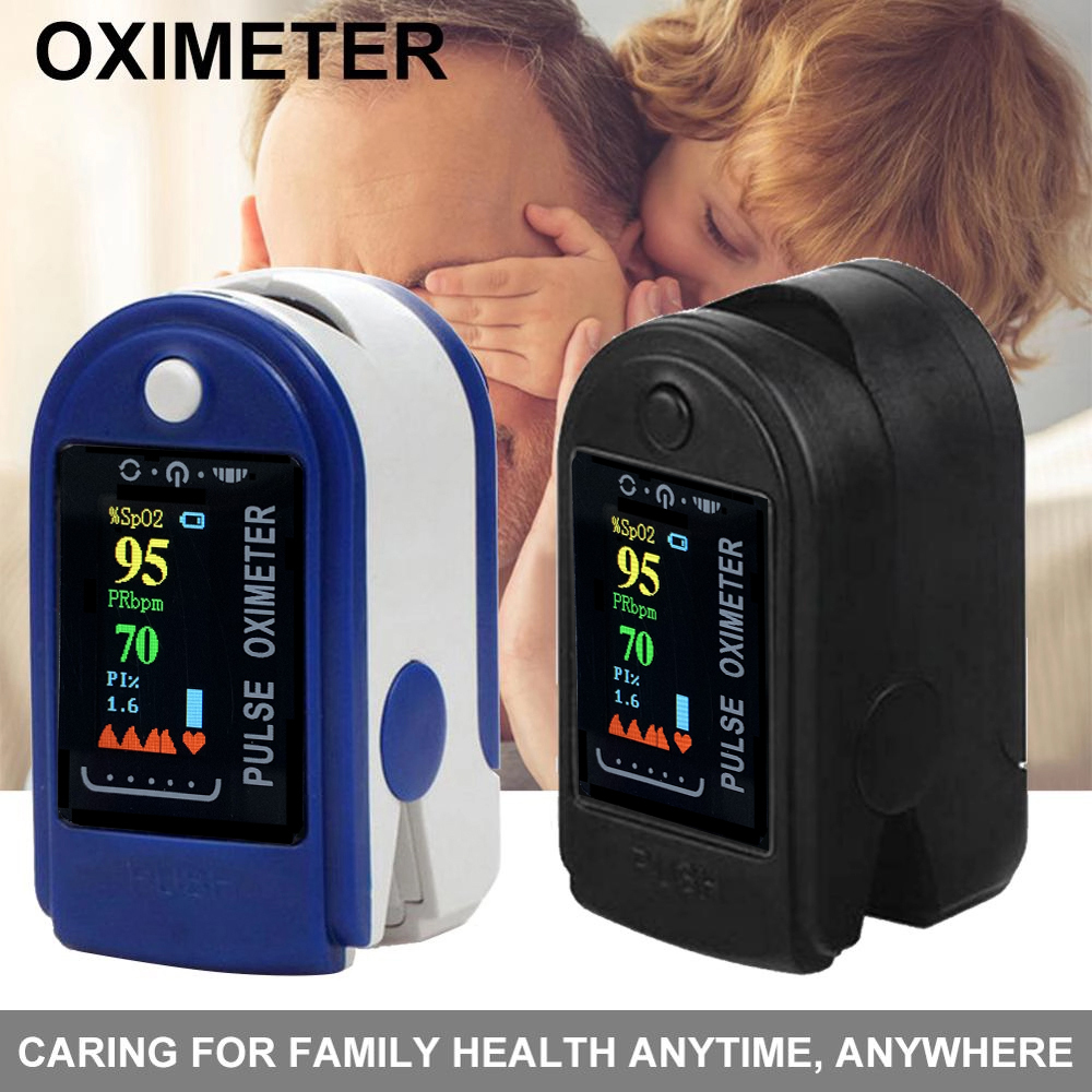 Blue & White Combination A Sign Pulse Digital Finger Tip Oximeter