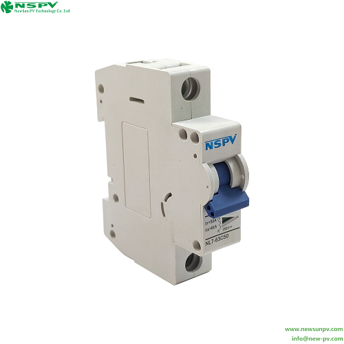White Dc Miniature Circuit Breaker 1p 2p 3p 4p High Breaking Capacity Mcb Circuit Breaker