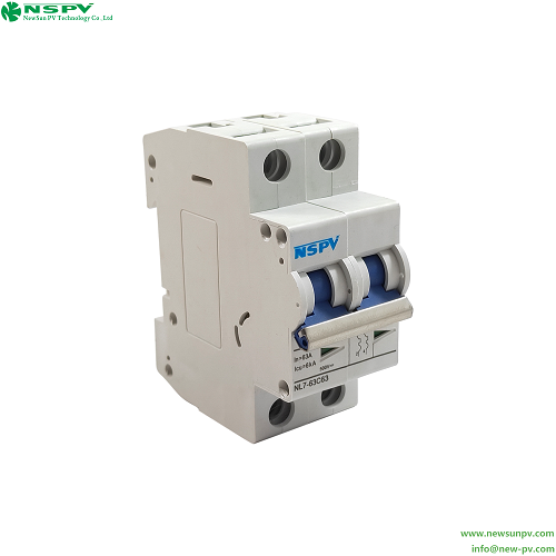 White Dc Miniature Circuit Breaker 1p 2p 3p 4p High Breaking Capacity Mcb Circuit Breaker