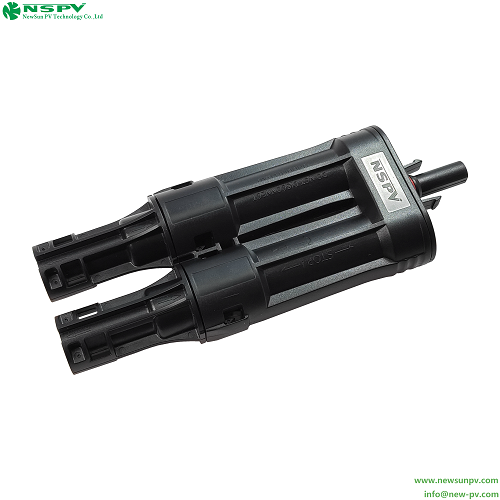 Black 4fbmf00-15 1500vdc High Precision Solar Branch Fuse Connector With Tuv Certificate