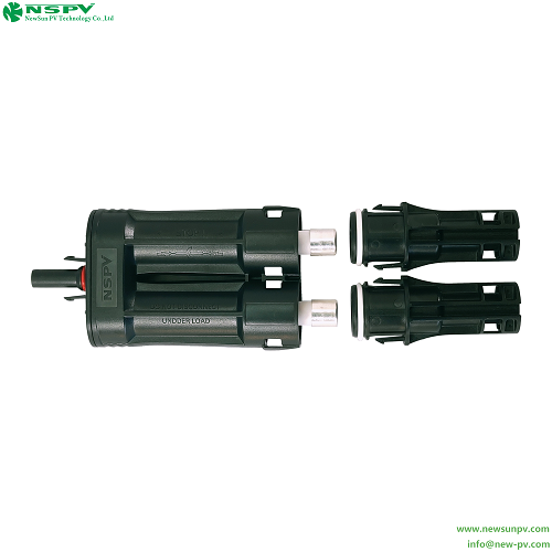 Black 4fbmf00-15 1500vdc High Precision Solar Branch Fuse Connector With Tuv Certificate