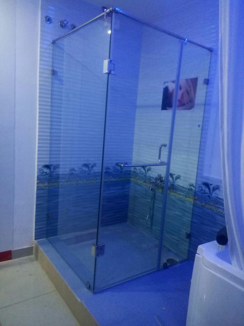 Shower Glass Sliding Partition - Size: According To Order