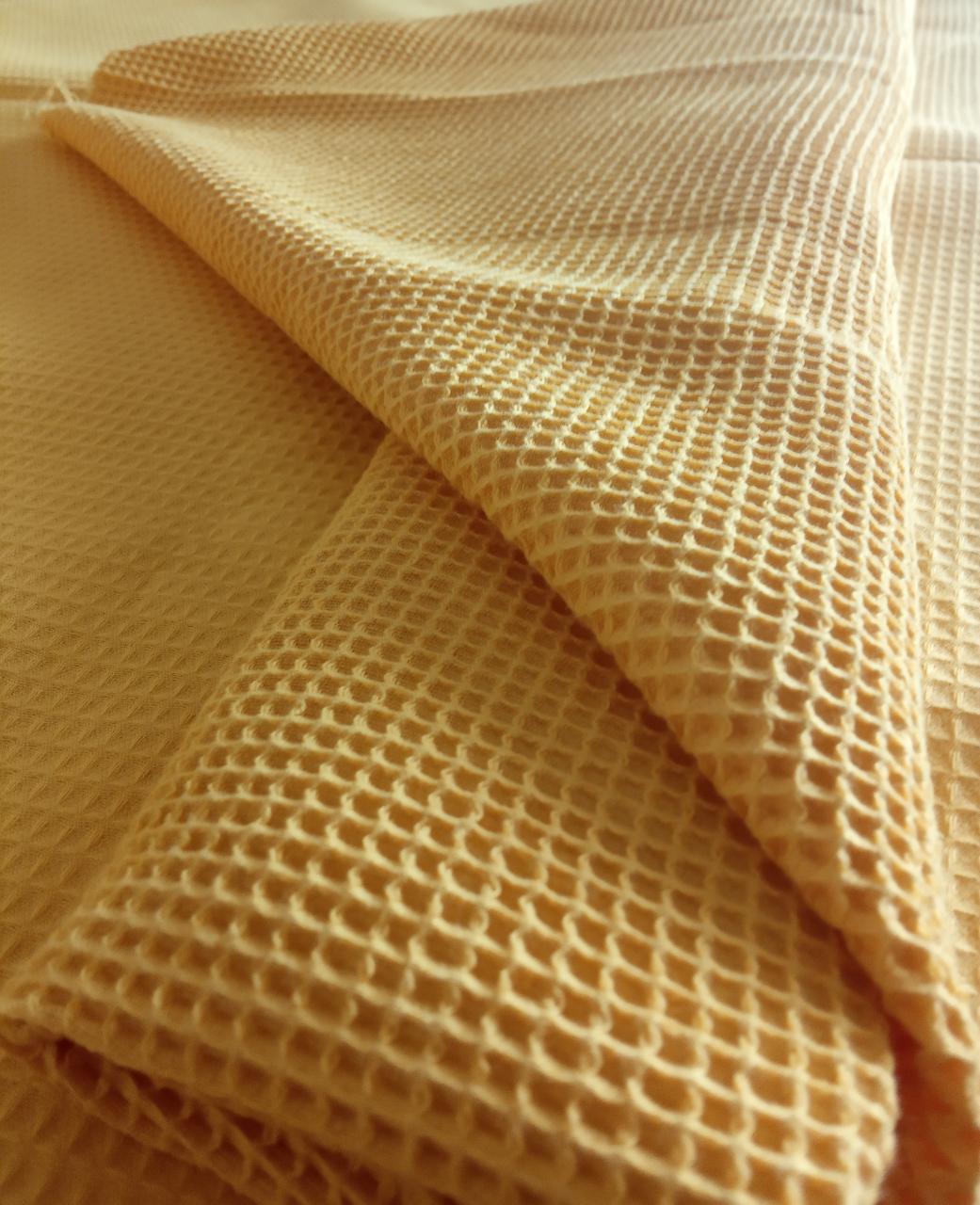 Exceptionally Soft Dyed Cotton Waffle Fabric
