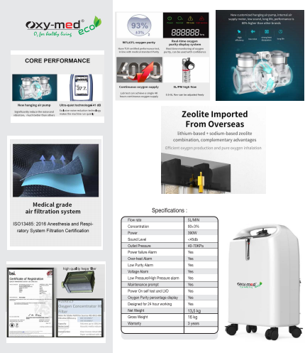 White 5 Ltr Oxygen Concentrator