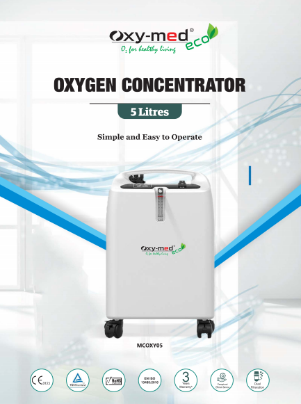 White 5 Ltr Oxygen Concentrator