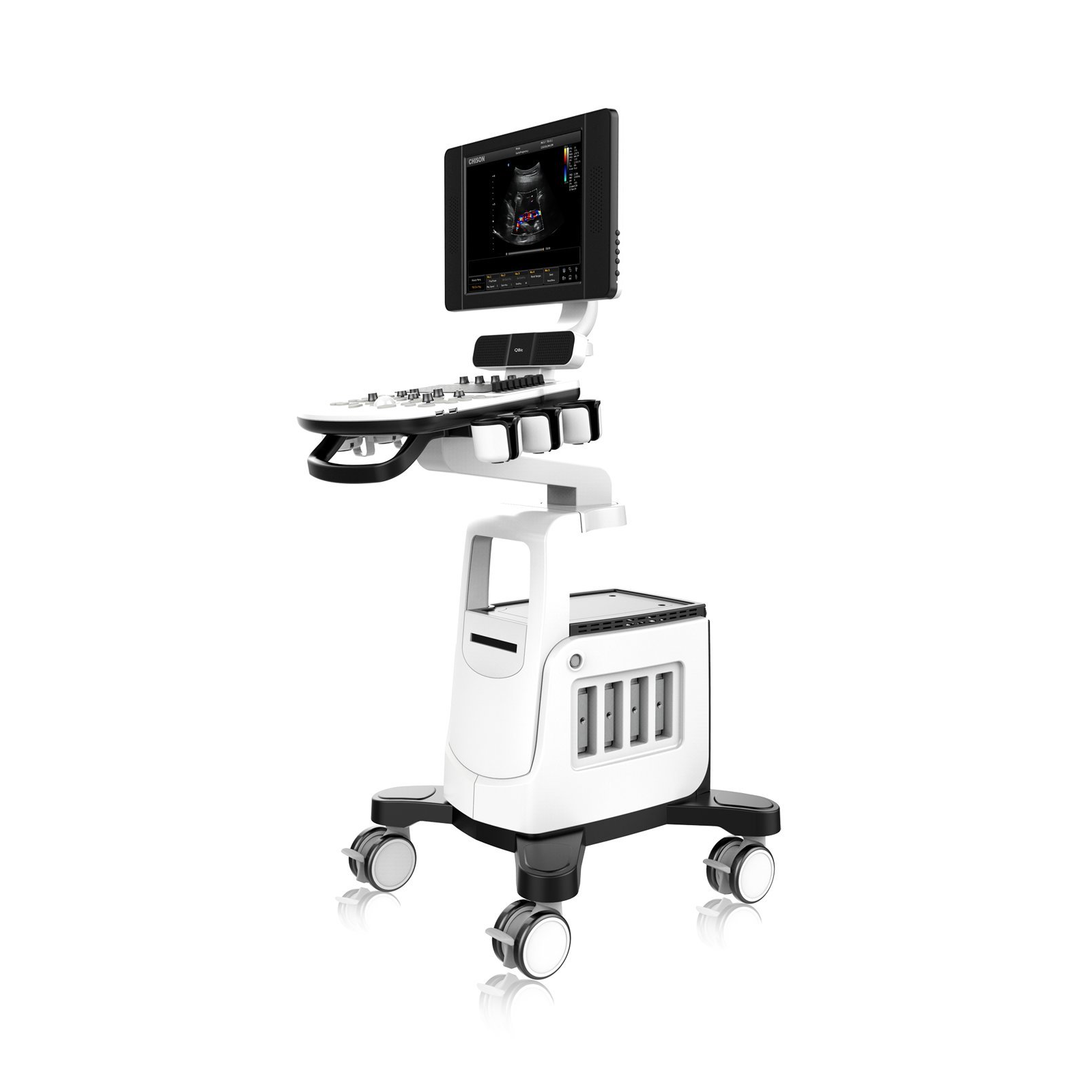Qbit 5 Ultrasound Machine - Lcd Display, Portable Electric, 240 Volt | Accurate Results, Quad-beam Technology, Adaptive Color Detection, Super Needle, Auto Imt, Full-screen Imaging