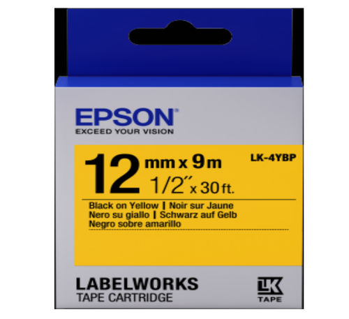 Lk-4Ybp 12Mm B/Y Label Tape - Features: Good Quality