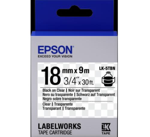 LK-5TBN 18MM B/C लेबल टेप