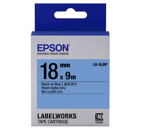 LK-5LBP 18MM B/B लेबल टेप