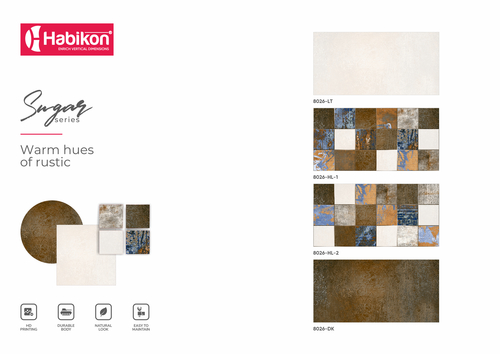 व्हाइट्स 300* 600 मिमी सिरेमिक बाथरूम वॉल टाइल्स