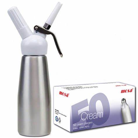 Metal Mosa Commercial Cream Whipper 500 Ml Stainless Steel